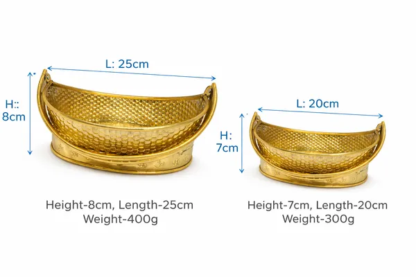 Shubh_Ardh-chandra_Brass_Pooja_Daliya_|__Available_in_20cm_(weight-300g)_&_25cm(weight-400g)