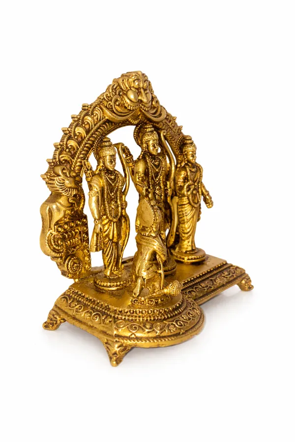 Rahadecor_Handcrafted_Brass_Ram_Darbar_(Rama,Sita,Laxman,Hanuman)_Murti_Idol_Statue_Sculpture_Decorative_Showpiece_-_13_cm_400grams