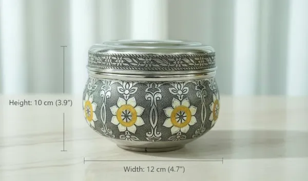 Golden_Antique_Bowl_For_Kitchen_Storage_Multipurpose_Box_With_Lid_Brass_(H-10Cm,_W-12Cm)