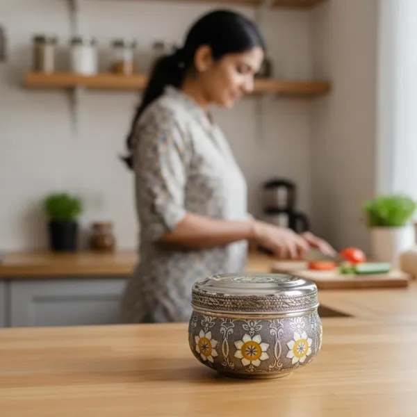 Golden_Antique_Bowl_For_Kitchen_Storage_Multipurpose_Box_With_Lid_Brass_(H-10Cm,_W-12Cm)