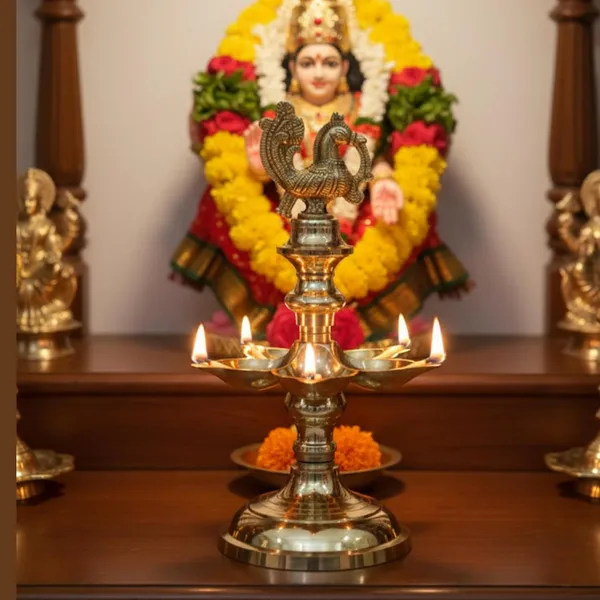 Golden_Metal_Aarti_With_Panchmukhi_Diya_Diwali_Decoration_Pooja_Puja_(H-30Cm,_W-13Cm,_1282G)