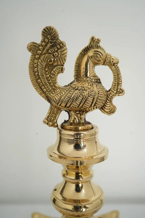 Golden_Metal_Aarti_With_Panchmukhi_Diya_Diwali_Decoration_Pooja_Puja_(H-30Cm,_W-13Cm,_1282G)