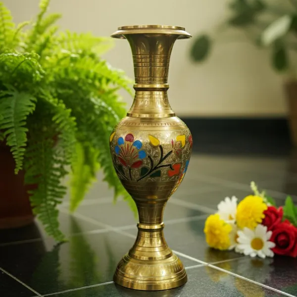 Golden_Flower_Pot_Multipurpose_Decorative_Showpiece_Vase_Brass_(L-30Cm,_Dia-10Cm,_825G)