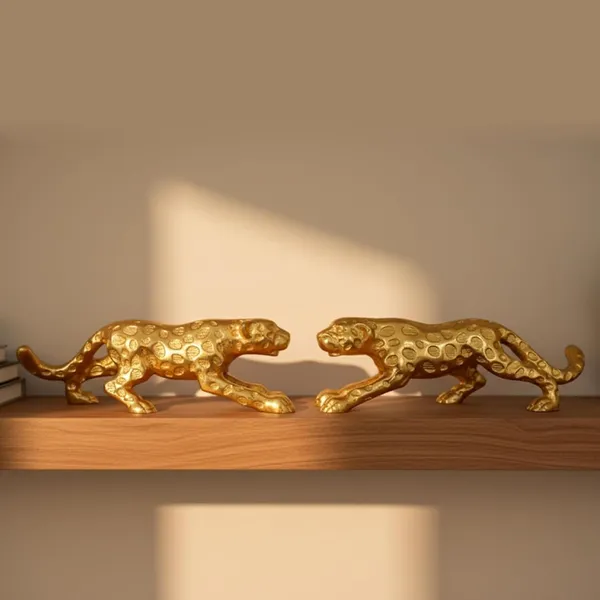 Golden_Leopard_Pair_Showpiece_For_Home_Office_Decoration_Gifting_(H-22Cm,_W-5Cm,_900G)