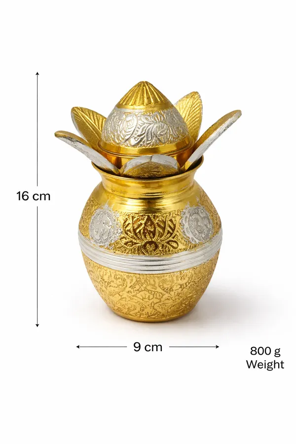 Brass_Kalash_Decorative_Golden_Lota_Pooja_Kalash_Tumbha_with_Enamel_Design_Handcrafted_for_Festival_Mandir_Decor_Height_16_cm_Weight_812_g