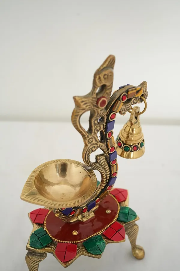 Golden_Meenakari_Aarti_Multicolor_Stonework_With_Diya_Stand_And_Bell_Ghanti_Diwali_Decoration_Pooja_Puja_(H-23Cm,_W-13Cm,_636G)