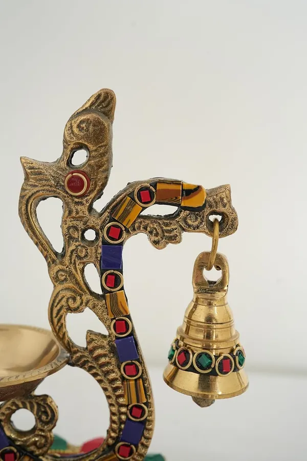 Golden_Meenakari_Aarti_Multicolor_Stonework_With_Diya_Stand_And_Bell_Ghanti_Diwali_Decoration_Pooja_Puja_(H-23Cm,_W-13Cm,_636G)
