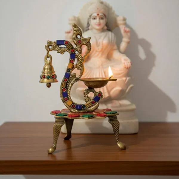 Golden_Meenakari_Aarti_Multicolor_Stonework_With_Diya_Stand_And_Bell_Ghanti_Diwali_Decoration_Pooja_Puja_(H-23Cm,_W-13Cm,_636G)