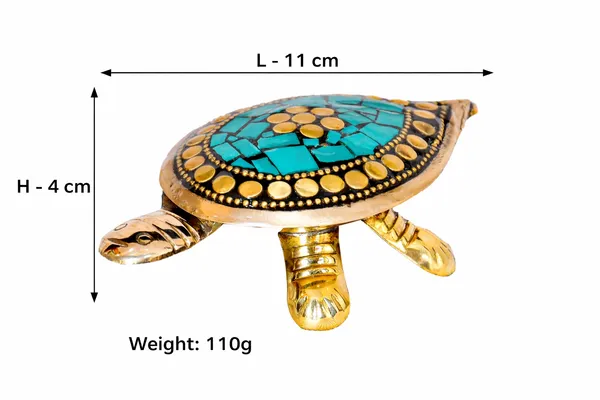 Handcrafted_Brass_Green_Turtle_Trinket_Box_with_Turquoise_Inlay_|_H-4cm,L-7cm,_Weight-110g