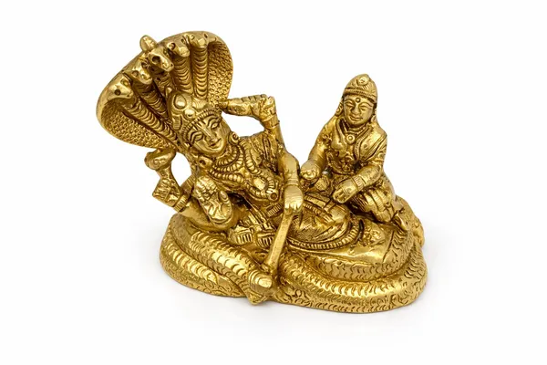 Golden_Brass_Lord_Vishnu_&_Lakshmi_Idol_For_Pooja_&_Home_Decor,_Statue
