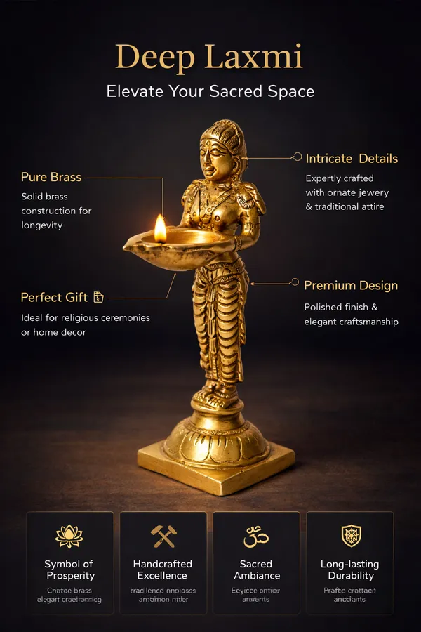 Rahadecor_Brass_Standing_Lady_with_Diya_-_Deep_Laxmi_Deepak_for_Home_Entrance_&_Pooja_Room_-_15cm_Height