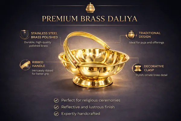Golden_Traditional_Handcrafted_Brass_Flower_Basket_For_Pooja,_Worship_Brass_Basket_H-10cm_,L-25cm_Weight-340gram