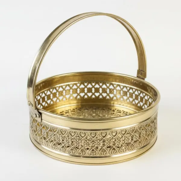 263-BRASS_ROUND_BASKET_NO.2_|_H-8,_L-23,_Weight-350