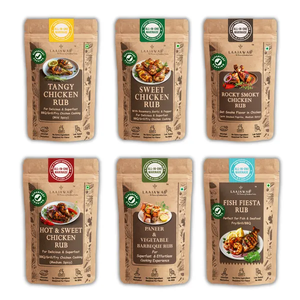 Laajwab_BBQ_Spice_Rub_Combo_Pack_|_Chicken,_Fish,_Paneer_&_Veg_|_Tangy,_Smoky,_Bhut_Jolokia,_Rosemary_&_More_|_6_×_50g