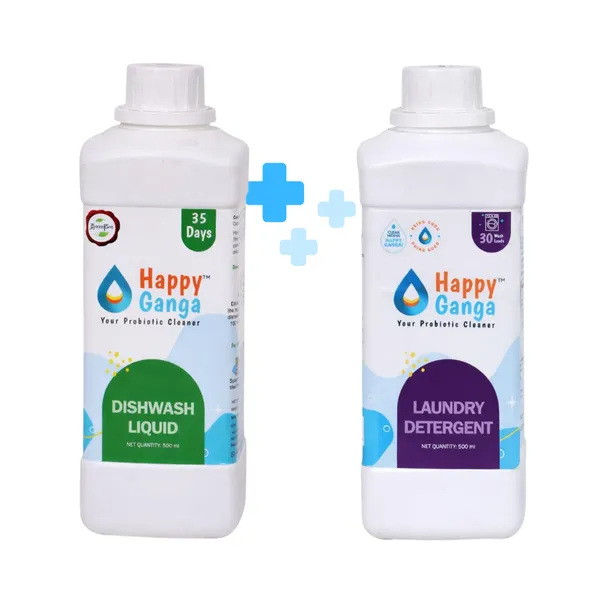 Happy_Ganga_dishwash_liquid_/_laundry_detergent_powder_500ml_each_comob