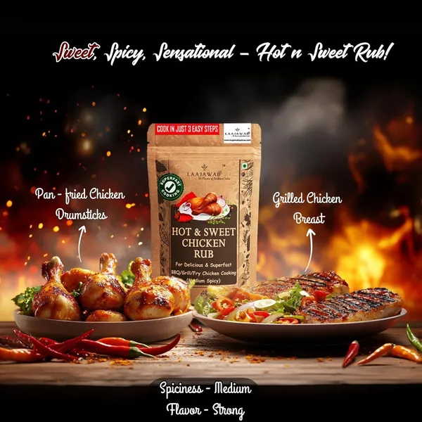 Hot_&_Sweet_Barbeque_Marinade_Rub_For_Superfast_&_Delicious_Bbq,_Grill_Chicken_Preparation_Natural_Spices,_Get_Tender_&_Juicy_Chicken_In_10_Mins,_130_Gram