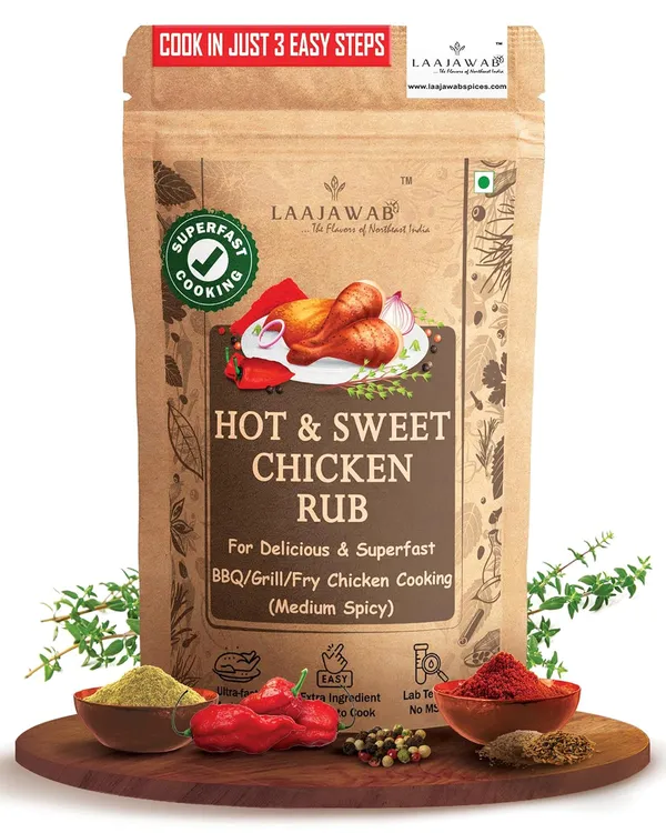 Hot_&_Sweet_Barbeque_Marinade_Rub_For_Superfast_&_Delicious_Bbq,_Grill_Chicken_Preparation_Natural_Spices,_Get_Tender_&_Juicy_Chicken_In_10_Mins,_130_Gram