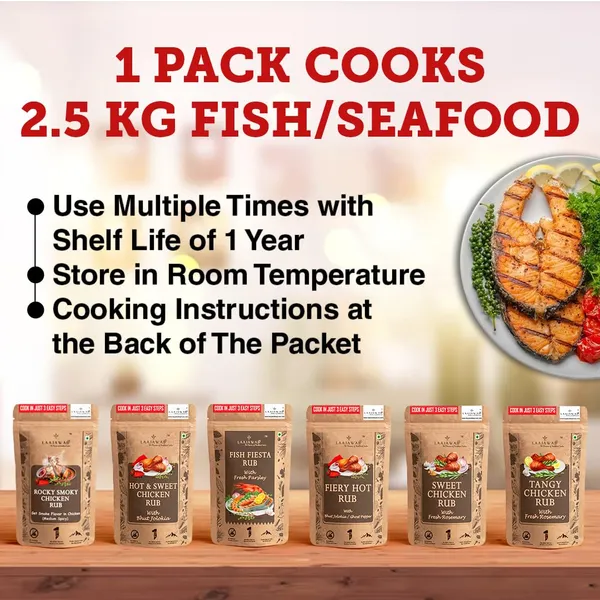 India'S_First_All-In-One_Natural_Fish_&_Prawn_Masala_Marinade_For_Delicious_&_Superfast_Cooking_Robust_Blend_Of_Parsley,Yellow_Mustard,Lemon_&_Black_Pepper,130_Gram