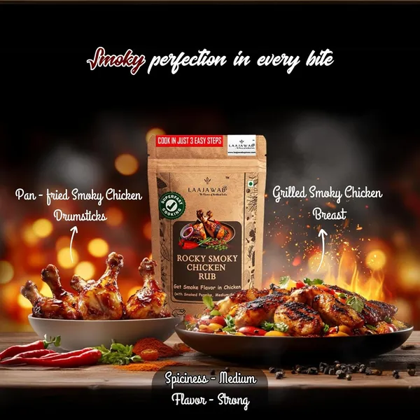 Smoky_Chicken_Marinade_Rub_With_Robust_Blend_Of_Smoked_Paprika,_Garlic,_Onion,_Thyme_&_Red_Chilli_Make_Delicious_Bbq_Chicken_In_3_Easy_Steps,_Get_Smoke_Flavor_In_Chicken_Instantly,_130_Gram