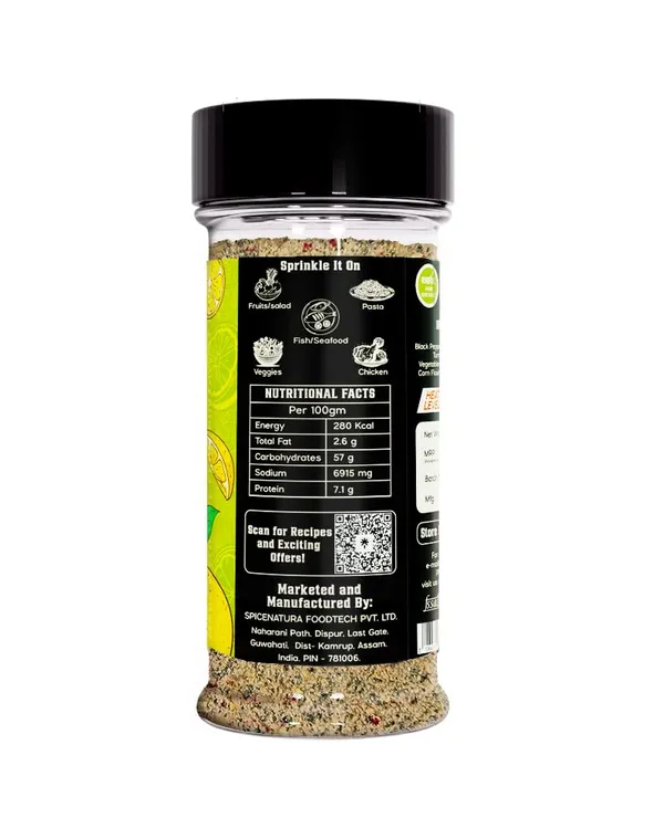 Flavourgasm_Chilli_Lime_Seasoning_With_Bhut_Jolokia_2X_Spicy_Lemon_Pepper_Masala_For_Fruits,_Chaats,_Salads,_Chicken,_Tacos,_Grill,_Snacks,_Lemonade_Bold_Tangy_Heat_No_Msg_Or_Additives;_85G