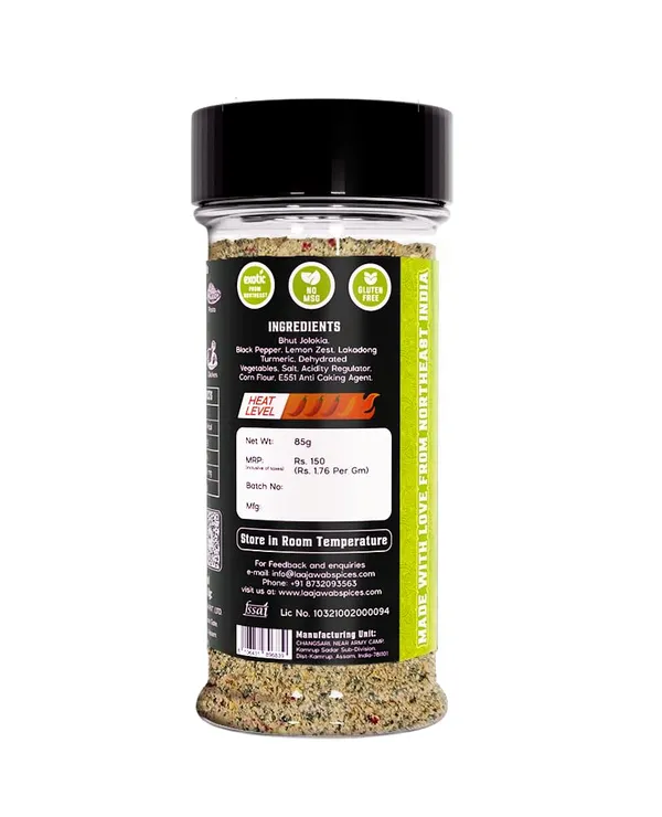 Flavourgasm_Chilli_Lime_Seasoning_With_Bhut_Jolokia_2X_Spicy_Lemon_Pepper_Masala_For_Fruits,_Chaats,_Salads,_Chicken,_Tacos,_Grill,_Snacks,_Lemonade_Bold_Tangy_Heat_No_Msg_Or_Additives;_85G