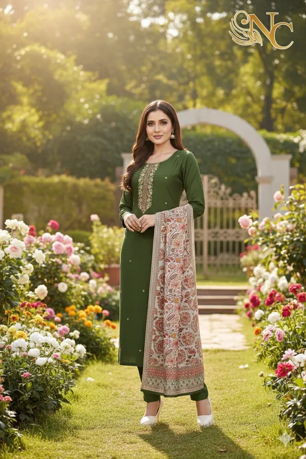 Olive_Green_Signature_Suit_For_Women