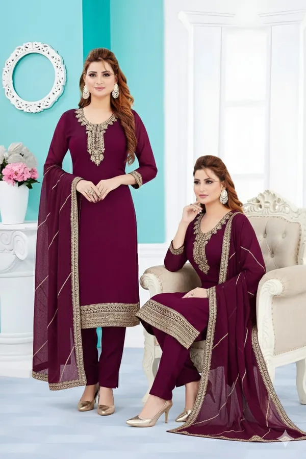 Wine_Cotton_Salwar_Suit_For_Women