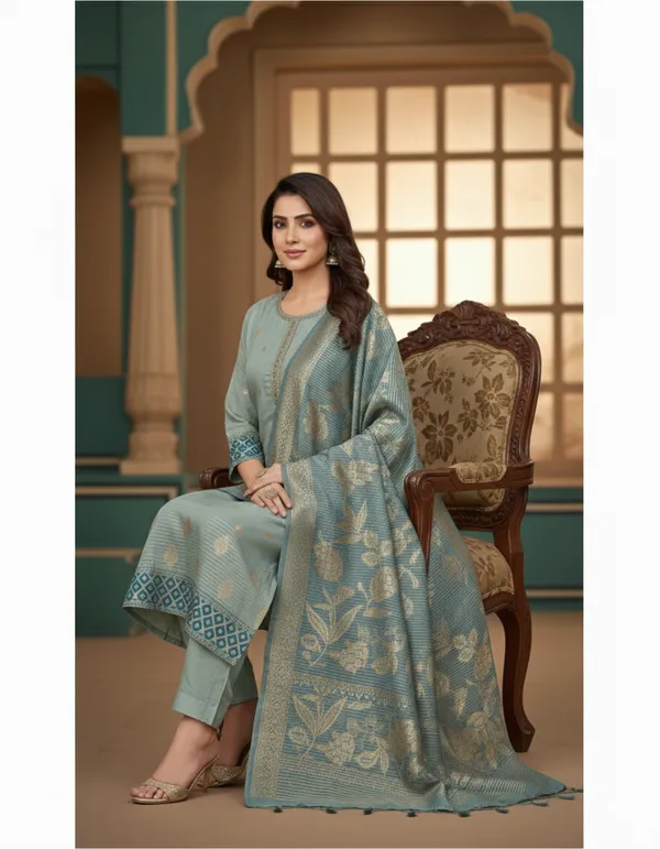 Fresh_Light_Green_Suit_For_Women
