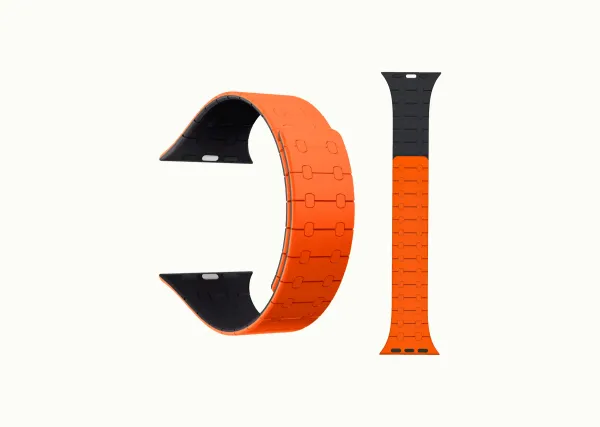 Orange-Black_Unisex_Magnetic_Strap_For_Iwatch