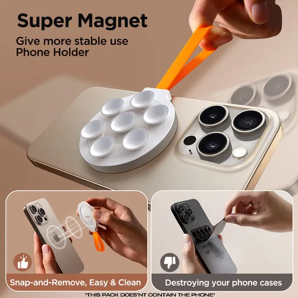 Octopus_Silicone_Suction_Cup_Phone_Mount,_Compatible_With_Mag-Safe_|_Silver-Orange