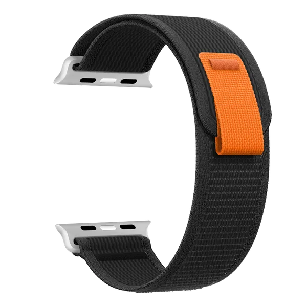 Pure_Black_Unisex_Nylon_Woven_Strap_For_Iwatch