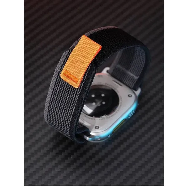 Pure_Black_Unisex_Nylon_Woven_Strap_For_Iwatch