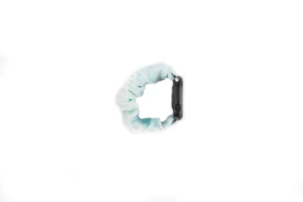 Blue_Elastic_Scrunchies_Strap_For_Iwatch