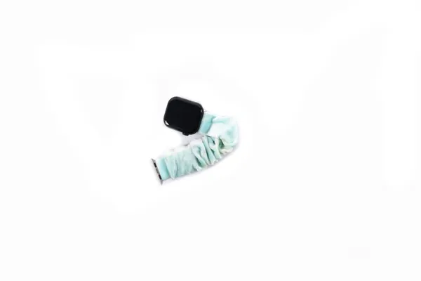 Blue_Elastic_Scrunchies_Strap_For_Iwatch