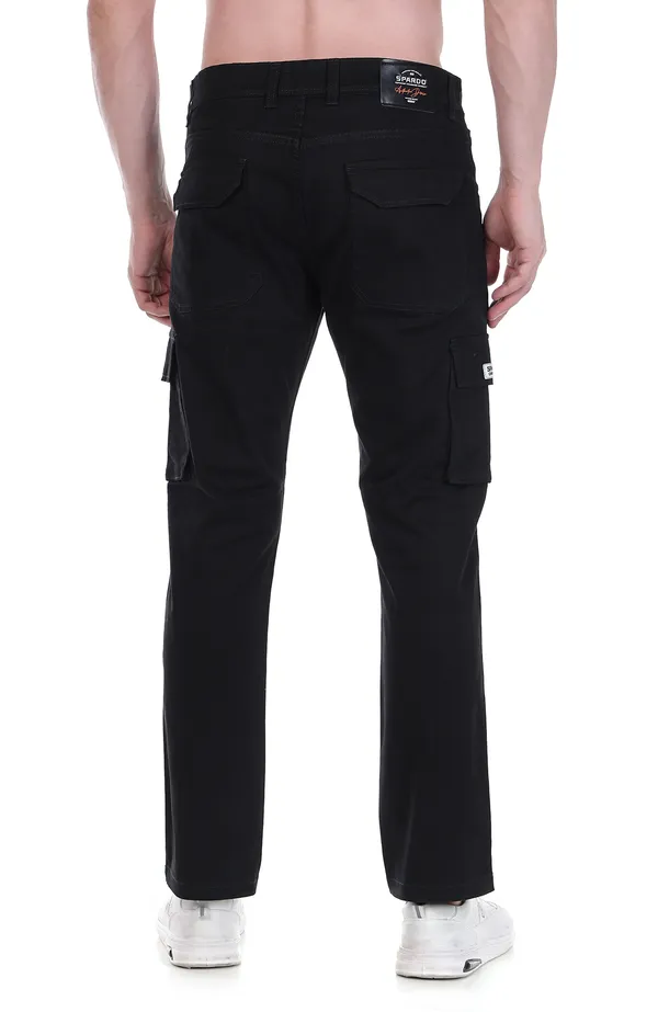 Black_Tapered_Cargo_Pants_For_Men