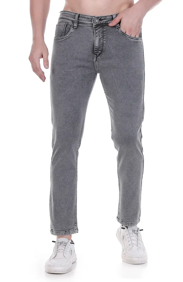 Grey_Denim_Slim_Fit_Jeans_For_Men