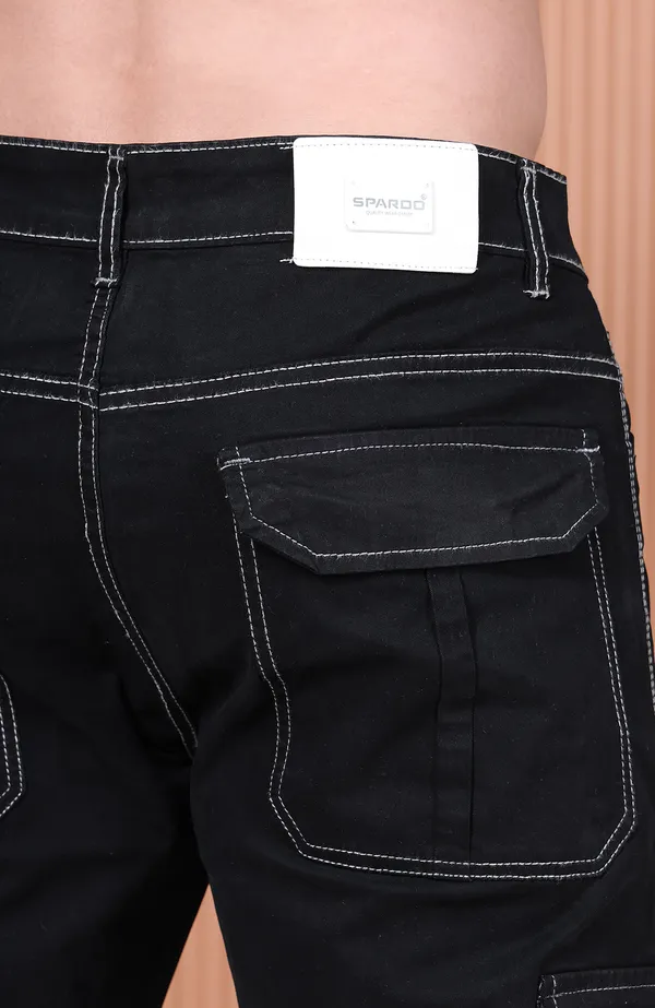 Black_Cargo_Fit_Pants_For_Men