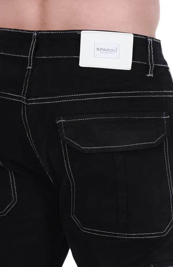 Black_Cargo_Fit_Pants_For_Men