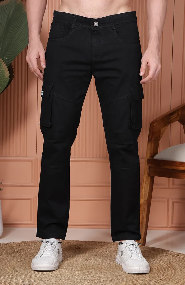 Black_Tapered_Cargo_Pants_For_Men