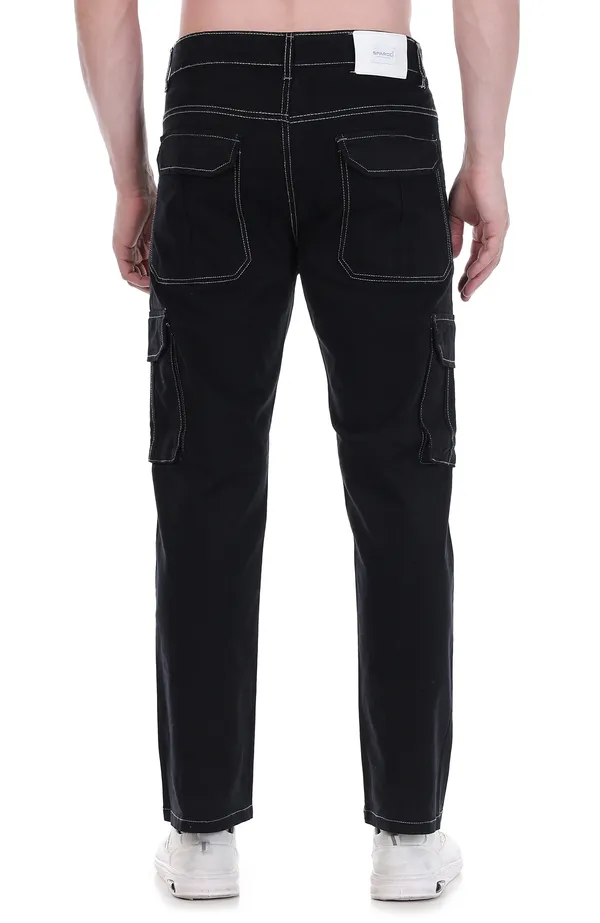 Black_Cargo_Fit_Pants_For_Men