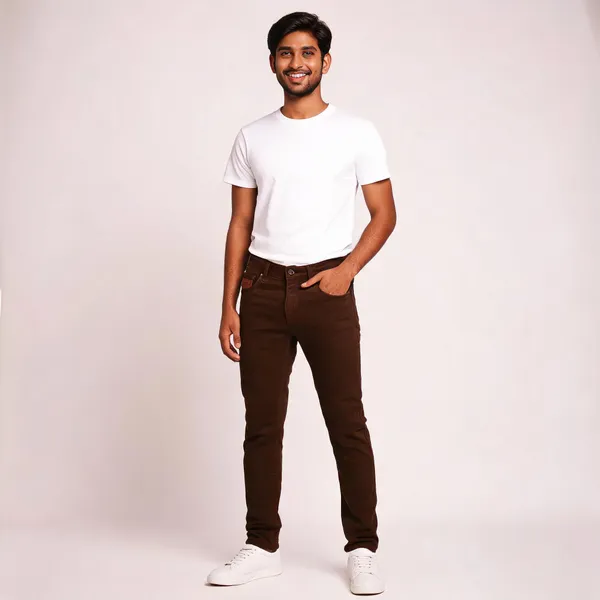 Brown_Denim_Straight_Fit_Trousers_For_Men
