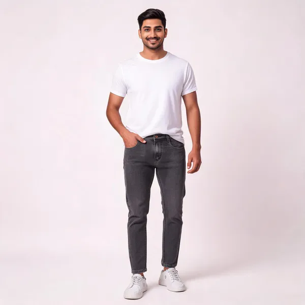 Grey_Denim_Slim_Fit_Jeans_For_Men