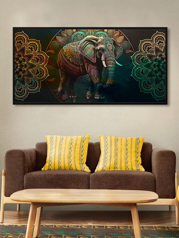 Canvas_Wall_Painting_Elephant_with_Mandala_Art