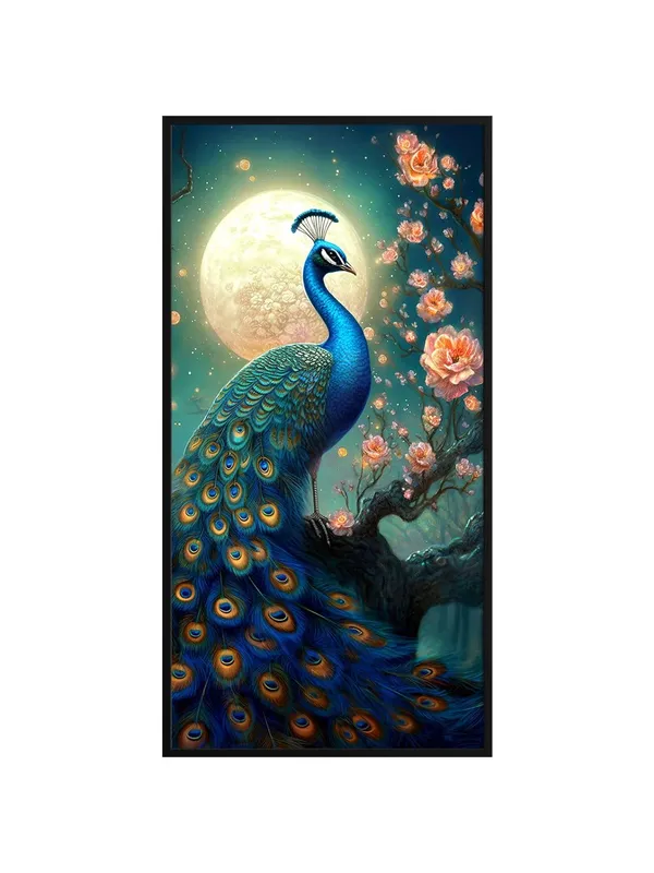 Peacock_on_Tree_Canvas_Painting