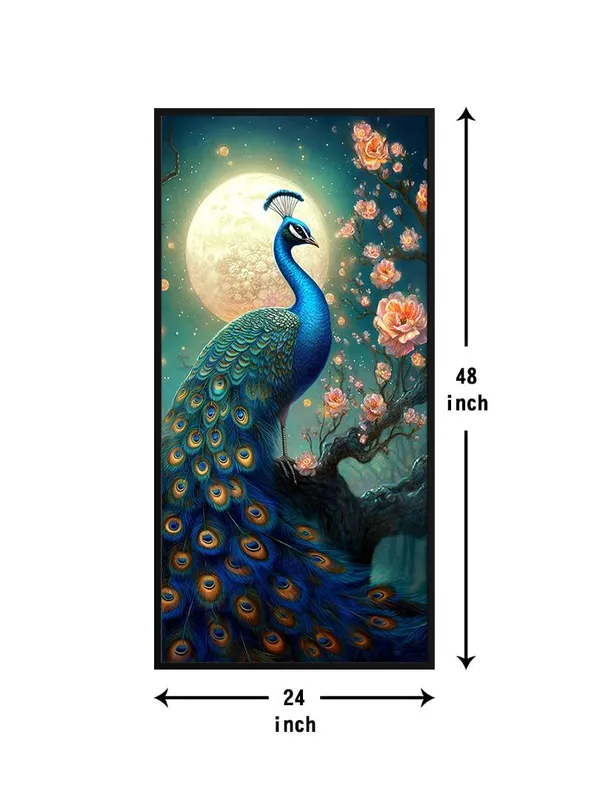 Peacock_on_Tree_Canvas_Painting