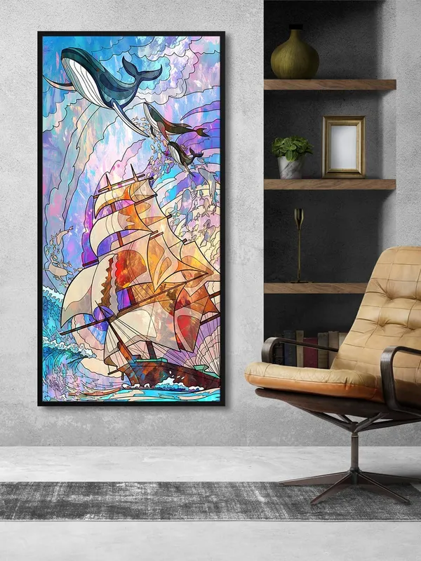 Glass_Boat_with_Whale_Canvas_Painting