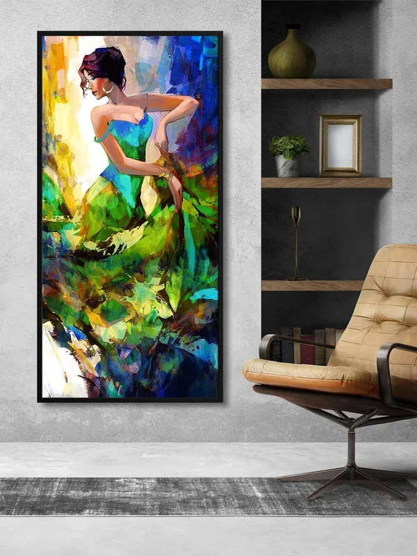 Flamenco_Dancer_Canvas_Painting_with_Frame