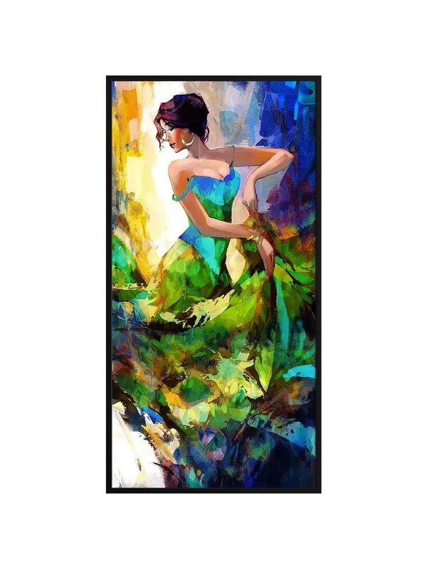 Flamenco_Dancer_Canvas_Painting_with_Frame