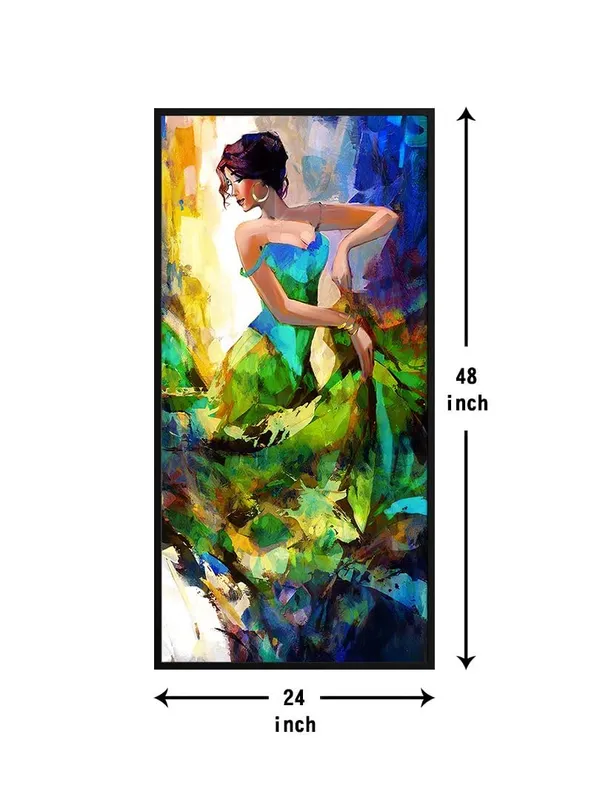 Flamenco_Dancer_Canvas_Painting_with_Frame