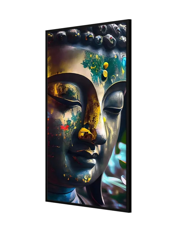 Buddha_Half_Face_Canvas_Wall_Art